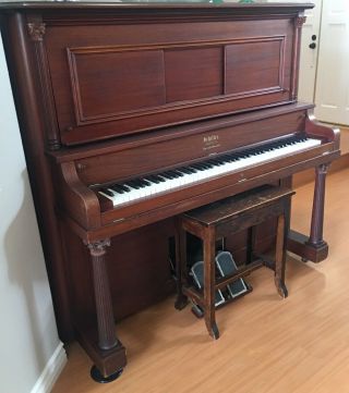 Antique Schiller Player Piano Upright Grand