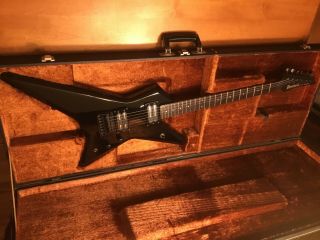 1984 Ibanez Destroyer Dt250 Black X Series Vintage Guitar W/ Ohsc Nr
