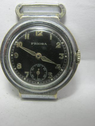 Vintage Swiss Military Watch Priora Cal.  Epple 24 - 40 S