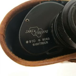 Vintage Sans & Streiffe No.  910 G8083 Sightseer Binoculars,  7 x 35 Power 2