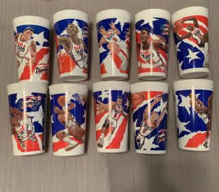 Nba Dream Team Collectible Mcdonald’s Cups - 26 Vintage Cups