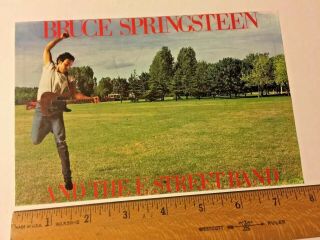 Bruce Springsteen Vintage Handbill 1985 Born In The Usa Tour Paris France Rare