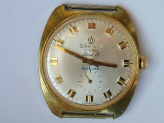 Rare Vintage Darwil 17 Rubis Lord 71 Darblock 7017