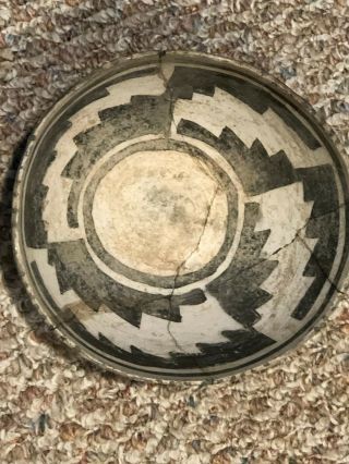 Pre - Columbian Anasazi Reserve Bowl No Restoration Circa 1200 Ad