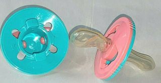 Vintage Pur Reversible Two - Way Pacifier Blue & Pink For Display W/ Doll