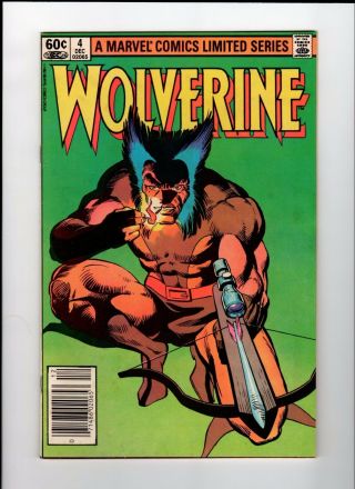 Marvel Wolverine 4 Miller Art 1982 Vf Vintage Comic