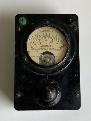 Vintage Weston Power Meter,  Model 695,  Volts And Decibels
