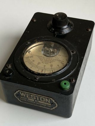 Vintage Weston Power Meter,  Model 695,  VOLTS and Decibels 3