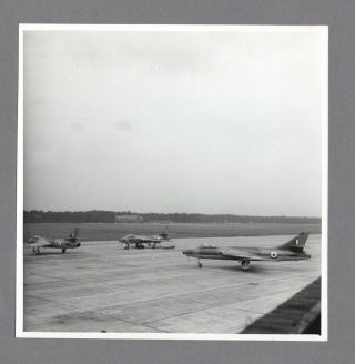 Hawker Hunter F4 Large Vintage Press Photo Raf Royal Air Force - 3