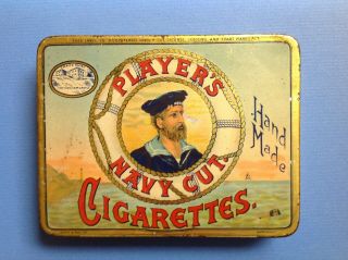Players Navy Cut Cigarette / Tobacco Tin - Hand Made