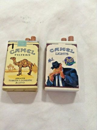 Vintage 1994 Zippo Joe Camel Lighter Tobacciana Cigarettes Retro Packs Matches