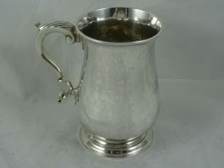 Quality,  George Iii Solid Silver Pint Tankard,  1774,  315gm