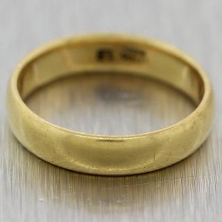 1880 ' s Antique Victorian Tiffany & Co.  18k Yellow Gold Wedding Band Ring 2