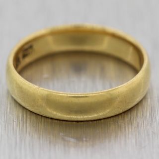 1880 ' s Antique Victorian Tiffany & Co.  18k Yellow Gold Wedding Band Ring 3