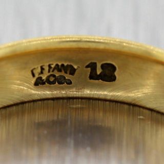 1880 ' s Antique Victorian Tiffany & Co.  18k Yellow Gold Wedding Band Ring 5