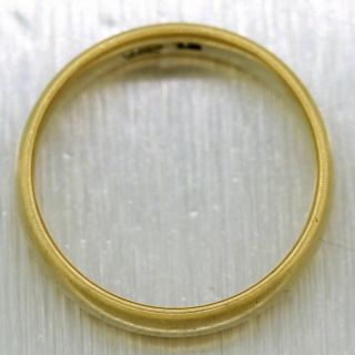 1880 ' s Antique Victorian Tiffany & Co.  18k Yellow Gold Wedding Band Ring 6
