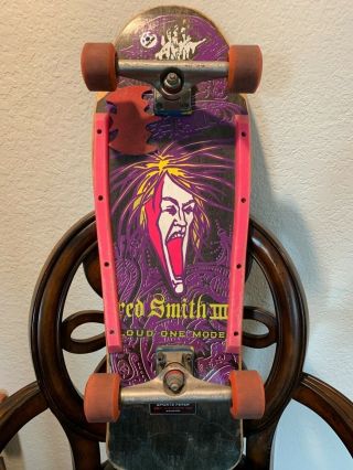 Vtg Alva Skateboard - Fred Smith Iii Loud One Model