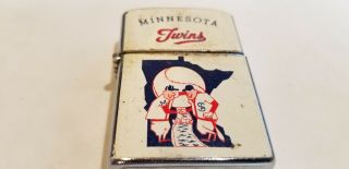 Vintage Penguin Cigarette Lighter Minnesota Twins 1950s Or 60 