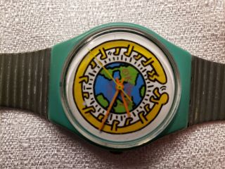 Keith Haring Swatch 1988 Limited Edition Milles Pattesgz103 Rare Limited To 9999