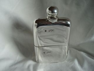 HIP FLASK & CUP VICTORIAN STERLING SILVER BIRMINGHAM 1899 2