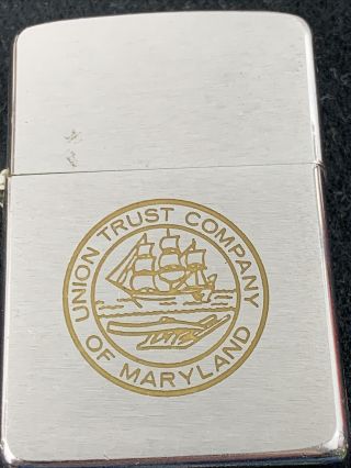 1963 Zippo Lighter - Union Trust Company Of Maryland 2