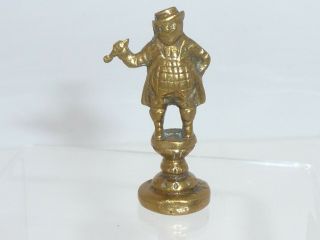 Victorian Brass Mr Pickwick Pipe Tamper Dickens Character Antique C1860