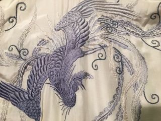 Fine Antique Chinese Silk Embroidered Court Robe W/ Phoenix & Flowers Textile 5