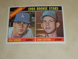 1966 Topps Baseball Dodgers Rookie Stars 288 Don Sutton Rookie Rc