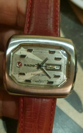 Rare Vintage Rado Ncc 303 Automatic Day Date S.  Steel Gents Watch