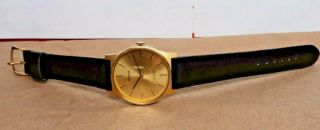 Premium 1970s WAKMANN 17 Jewel Swiss Mens 18K Gold Plated Award Watch 3