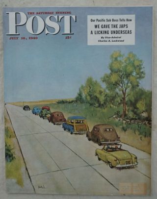 Vintage Issue Of Saturday Evening Post From July 16,  1949