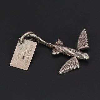 Vtg Sterling Silver - Catalina Island Flying Fish Souvenir Bracelet Charm - 1g