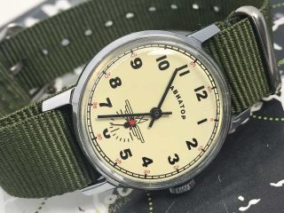 Russian Watch Pobeda Zim Soviet Men`s Mechanical Vintage Wrist Watch Ussr