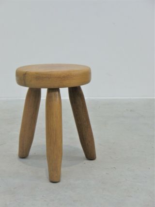 1950 VINTAGE FRENCH MILKING STOOL CHARLOTTE PERRIAND LES ARC MIDCENTURY 2