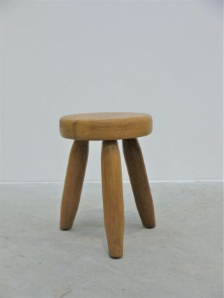 1950 VINTAGE FRENCH MILKING STOOL CHARLOTTE PERRIAND LES ARC MIDCENTURY 3