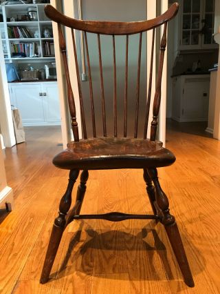 1780 Very Stylish Period Windsor Fanback Chair Hartford,  Ct