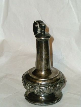 Vintage Ronson Decanter Silver Plated Table Lighter 4 12 "