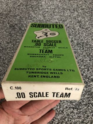 VINTAGE SUBBUTEO HW HEAVYWEIGHT REF 25 CELTIC COMPLETE BOXED TEAM GREEN BASES 3