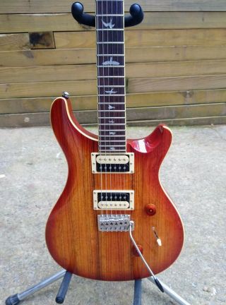 Prs Se Custom 24 Exotic Top Zebrawood Electric Guitar / Vintage Sunburst /