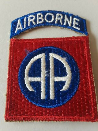 Vintage Ww2 Us Army 82nd Airborne Division Patch