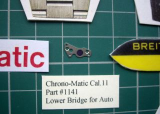Lower Bridge For Auto 1141.  Vintage 70s Chrono - Matic Breitling Heuer Cal.  11