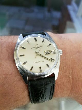 Vintage 1960s Eterna - Matic 3000 Sevenday. ,  Cleaned And Timed
