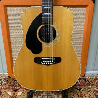 Vintage 1970s Ibanez 647 Left Handed 12 - String Acoustic Electric Guitar W/ Case