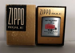 Vintage Zippo Rule Tape Measure Rowe Truck Equipment Otterbein Indiana