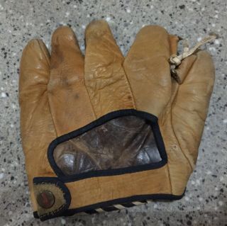 Vintage Thos.  E.  Wilson Baseball Glove - - Bb - 634 From Late Teens To Early 1920 