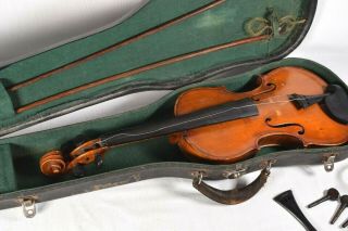 Antique / Vintage 1925 John Lehto San Pedro Ca Violin String Instrument W/case