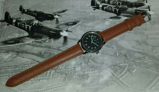 2 World War 2 R.  A.  F Jaeger - Lecoultre Style Quartz Watches Custom Made