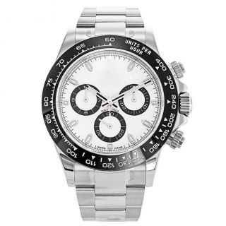 Luxury Daytona White Panda Dial Watch
