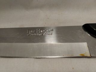 Vintage Dax Master Stainless Steel Chef ' s Knife Heavy Rare Japan 2