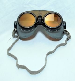 Vintage Wwii Gunners Goggles Variable Density Polaroid American Optical